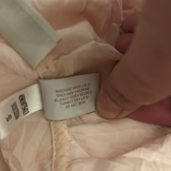 Chico's Weekends Lt Pink Lightweight Button Front Jacket Sz 3 - Picture 10 of 12